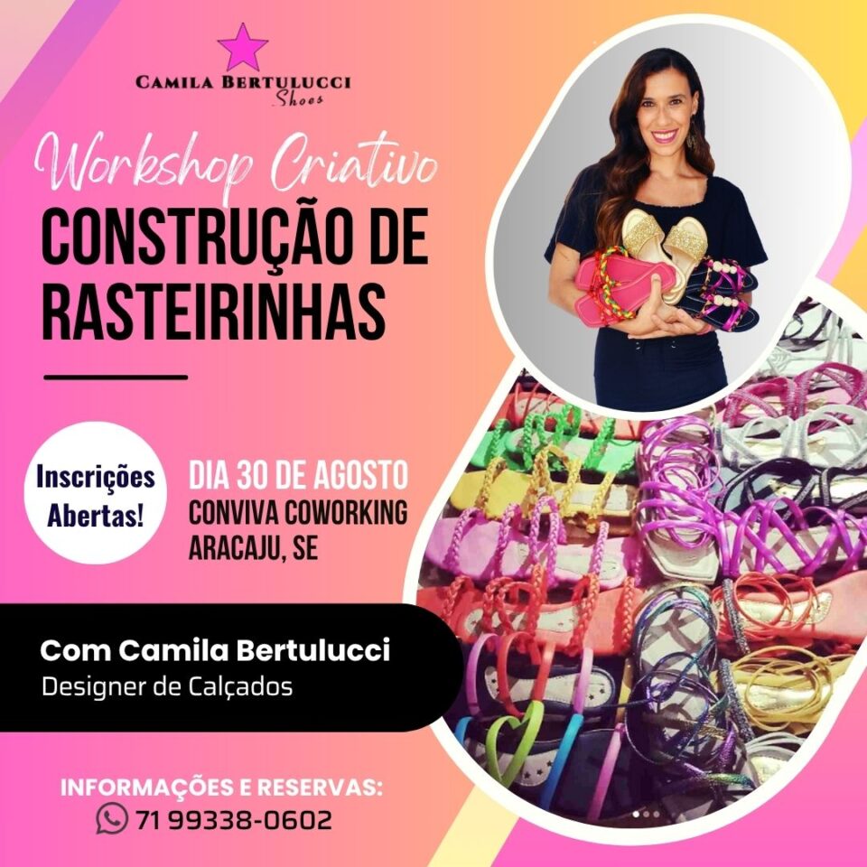 Workshop de Rasteirinhas em Aracaju, Sergipe | Dia 30/08/2025