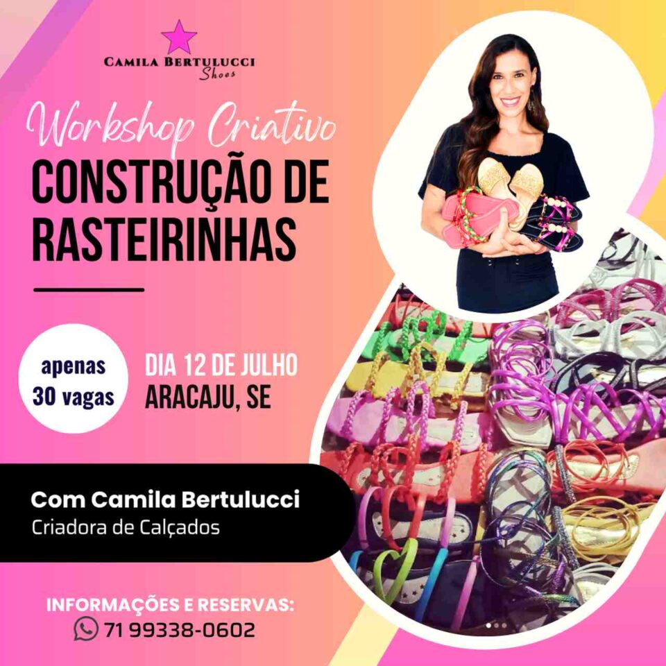 Workshop de Rasteirinhas em Aracaju, Sergipe | Dia 12/07/2025